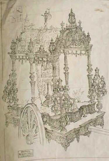 Boceto de la carreta de Sevilla Sur